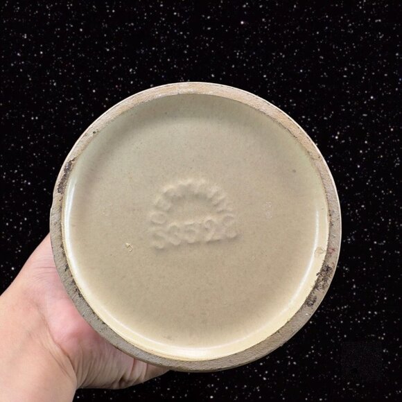 Vintage West Germany Drip Glaze Pottery Ceramic Vase Numbered Mid Century 1950s - Picture 9 of 14